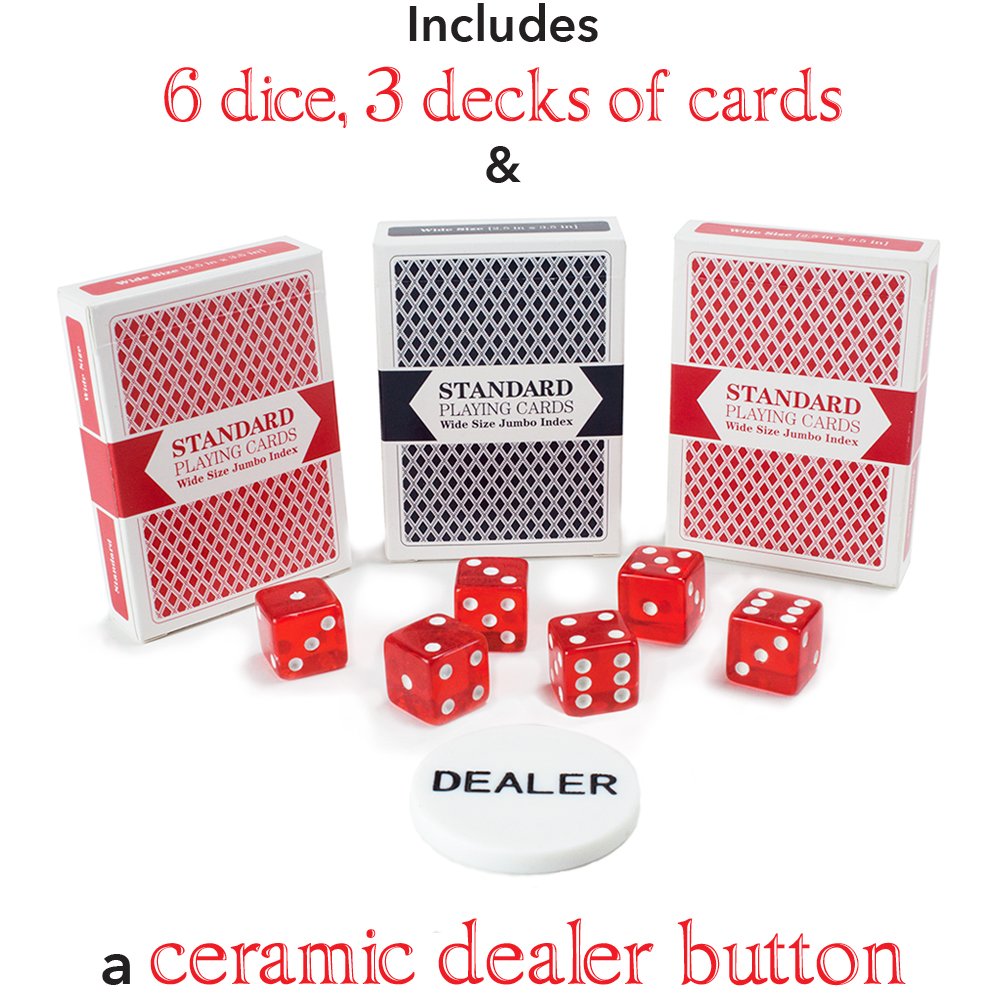 Brybelly Showdown Poker Chips Set - 1000 Heavyweight (13.5-Gram) Clay Composite Chips, 10 Acrylic Trays, and Clear Carrying Case - Professional Casino Supplies, Kits, Holders, & Storage Container