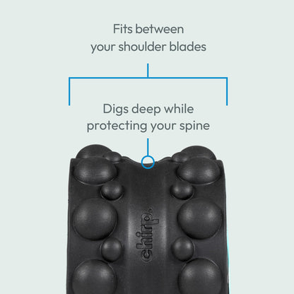 Chirp Wheel XR Massage Roller for Neck & Headache Relief – Rejuvenate Body, Spinal Care & Tension Through Thumb Pressure Release | High-Density Foam for Physical Therapy, 500lbs Capacity, 4" Mint