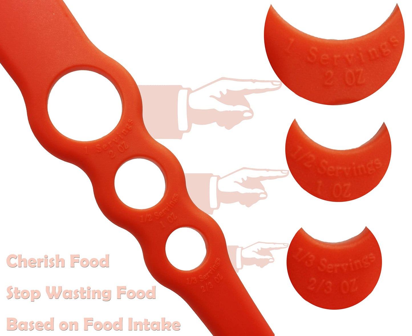4-in-1 Large Measure Portion Control/Nylon Spaghetti Spoon/Spoon Strainer/Spaghetti Measurer Tool Quick Pasta Measuring Tool With 3 Different Sizes Measuring Holes,For Kitchen Cooking Tool ORANGE】