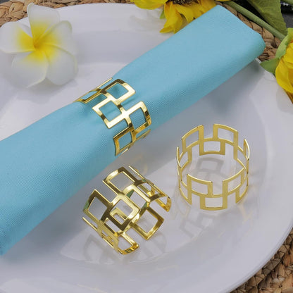 LogHog Delicate Christmas Gold Napkin Rings - Set of 12, Ideal Table Setting Napkin Buckles for Christmas, Thanksgiving