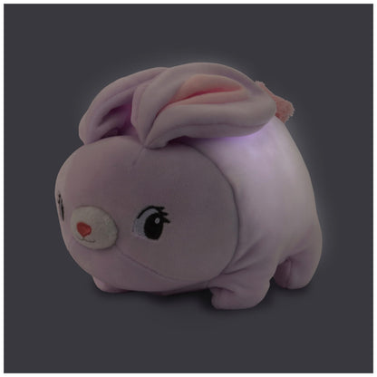 GUND Glow Bops BunBop Bunny Stuffed Animal, Touch Activated Glow in The Dark LED Plush Toy, Squishy Toy for Ages 3 and Up, 8”
