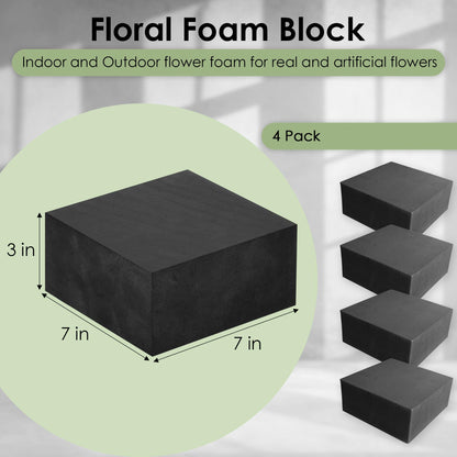 XCEL Floral Foam Blocks for Artificial Flower Arrangements, Craft Foam Block DIY Craft and Florist Supplies