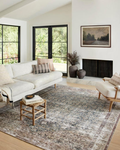 Loloi Amber Lewis Georgie Collection GER-04 Teal/Antique 10'-0" x 14'-0", .19" Pile Height, Area Rug