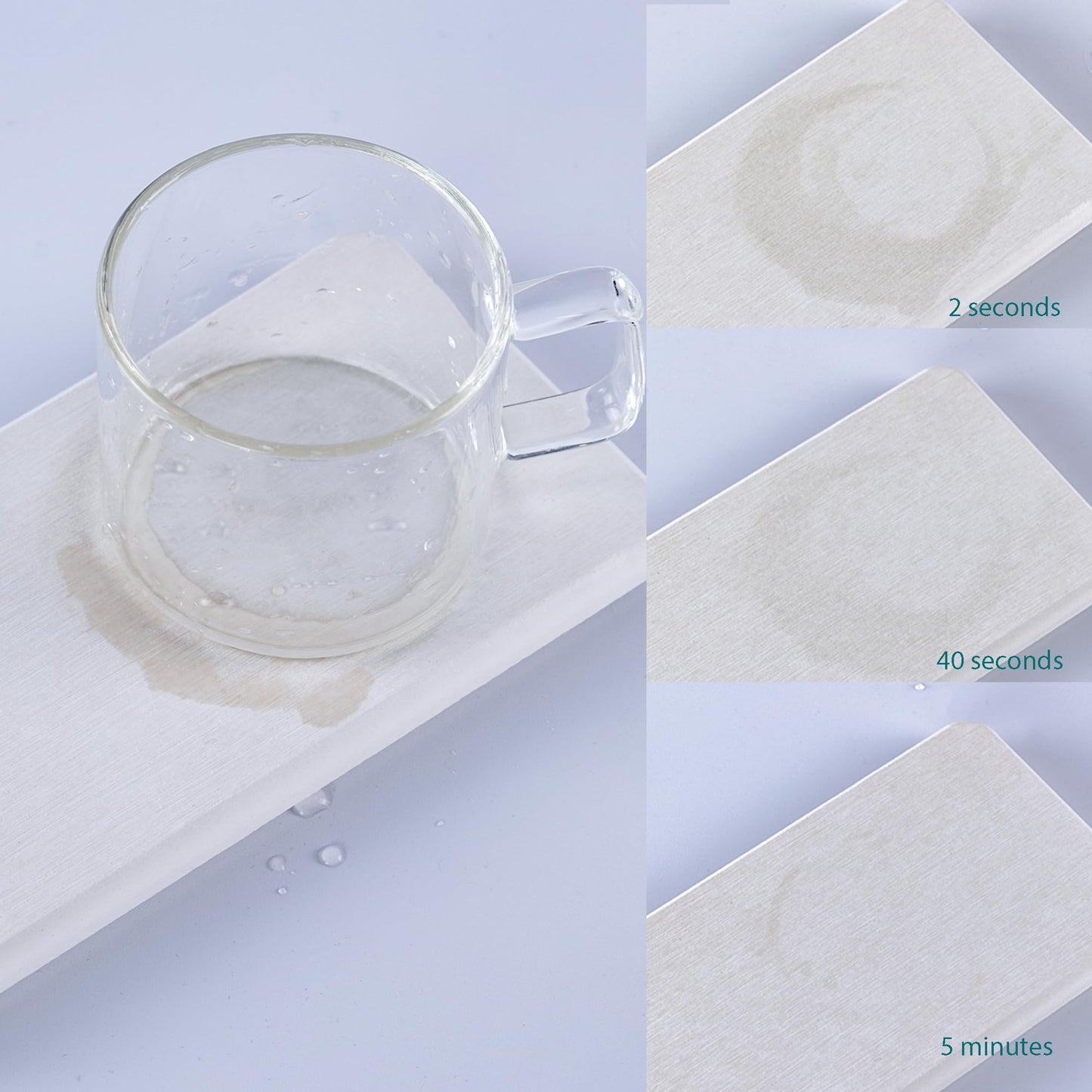 NiuYichee 2 Pcs Water Absorbing Stone Trays, Kitchen/Bathroom Sink Soap Dish, Diatomite Tray Used for Hand Soap & Cosmetic Bottles in The Modern Home, 3.15" W x 8.7" L, White