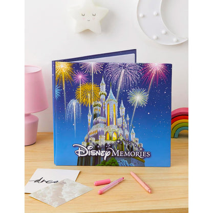 Disney Scrapbook Album - Bundle with 12" x 12" Travel Photo Book for Souvenirs, Memories, Family Travel, More Plus Stickers | Disney Memory Photo Scrapbook