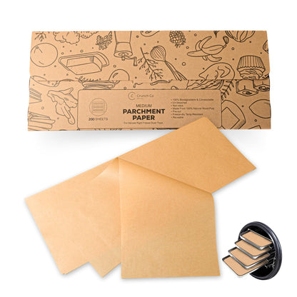 Crunch Co. 200 pack Parchment Paper For Harvest Right Freeze Dryer (M - Medium)