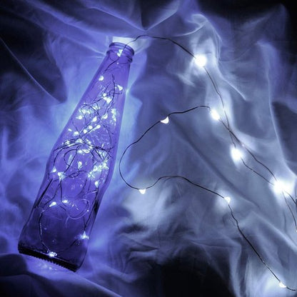 Ariceleo LED Fairy Lights - Battery Operated Mini Copper Wire String Lights | 5m/16ft Cool White for Bedroom, Weddings & Parties