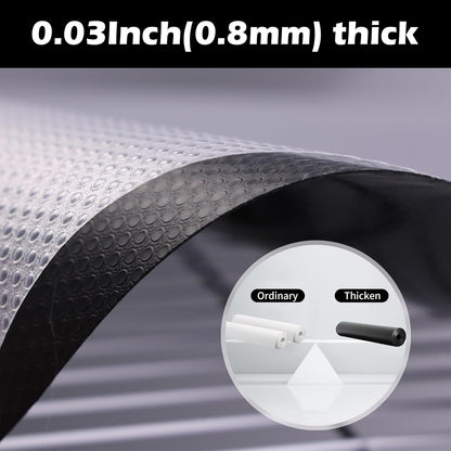 15-in 15" 196" Wide Thick Shelf Liner: Easy Cutting Black Waterproof Pantry Shelves Liner - Multi-Size W x L Small