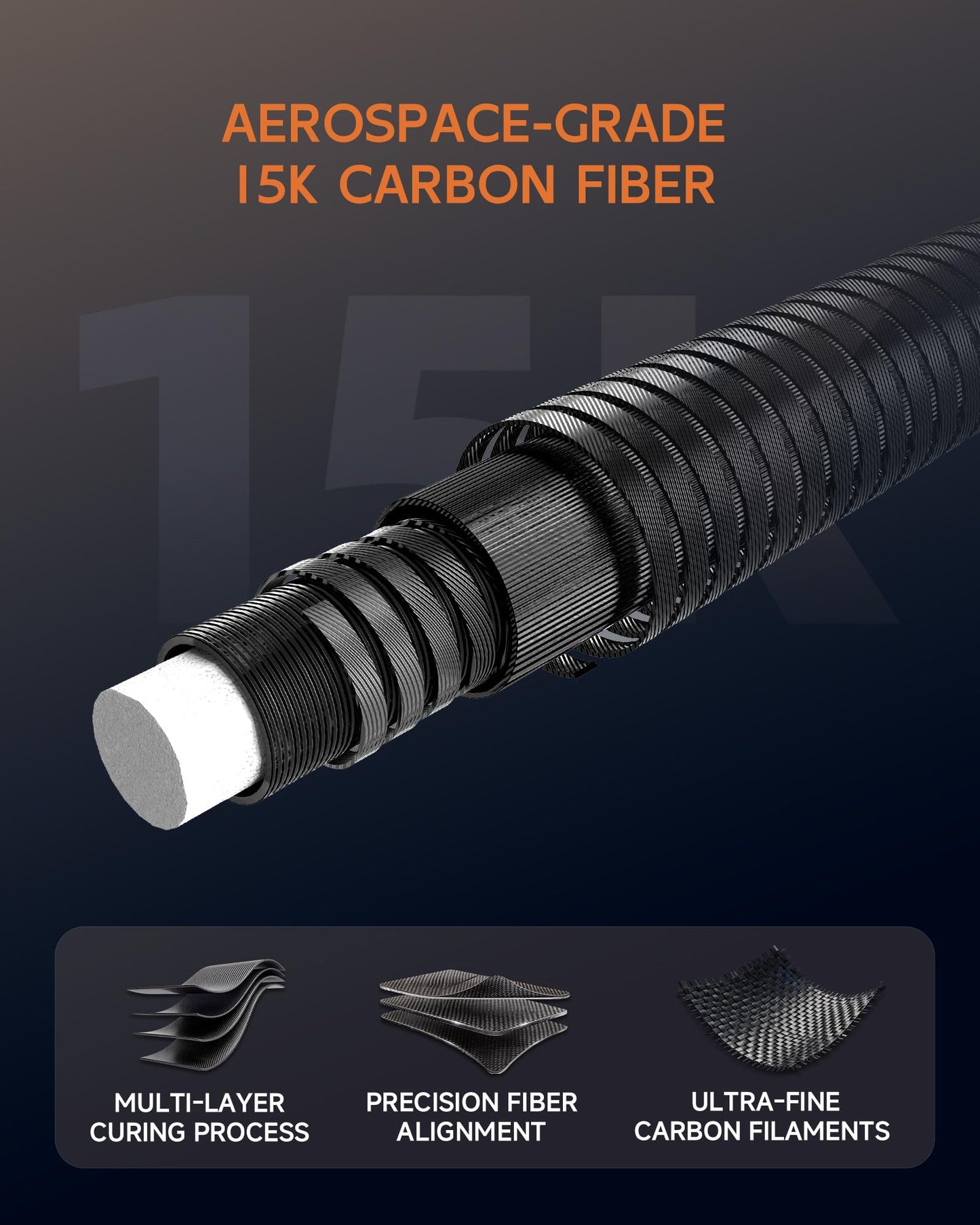 KONLLEN 2.0 Pool Cue Complete Set with Case & Extras | Carbon Fiber Pool Cue with Professional Taper | Low Deflection Shaft for Adults & League Players