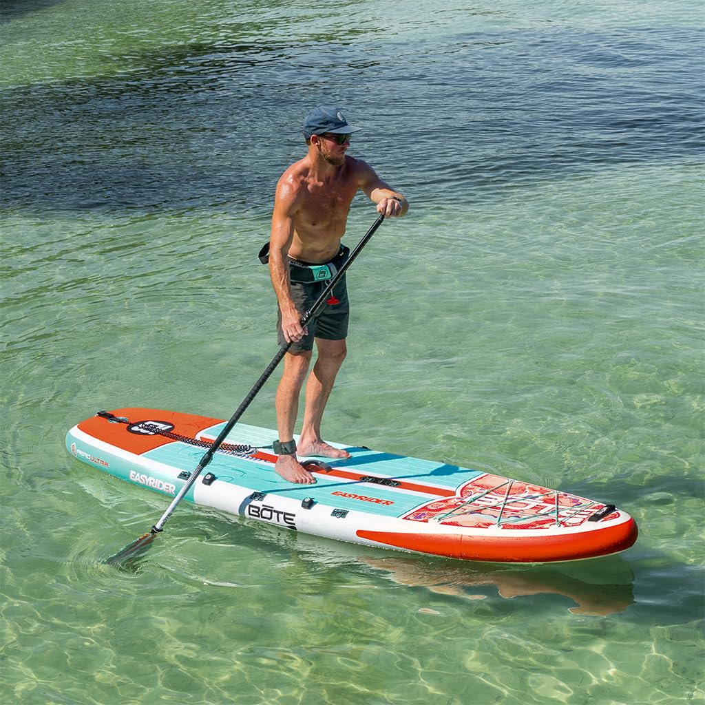 BOTE EasyRider Aero Inflatable Stand Up Paddle Board MAGNEPod Blow Up Hybrid iSUP Convertible Seat Included Adults Kids Family Friendly Multiple Sizes