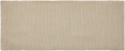 TYUU Bathroom Rug - Non-Slip Waffle Bath Mat | Super Absorbent & Quick Dry, 48''x24'' Pale Beige