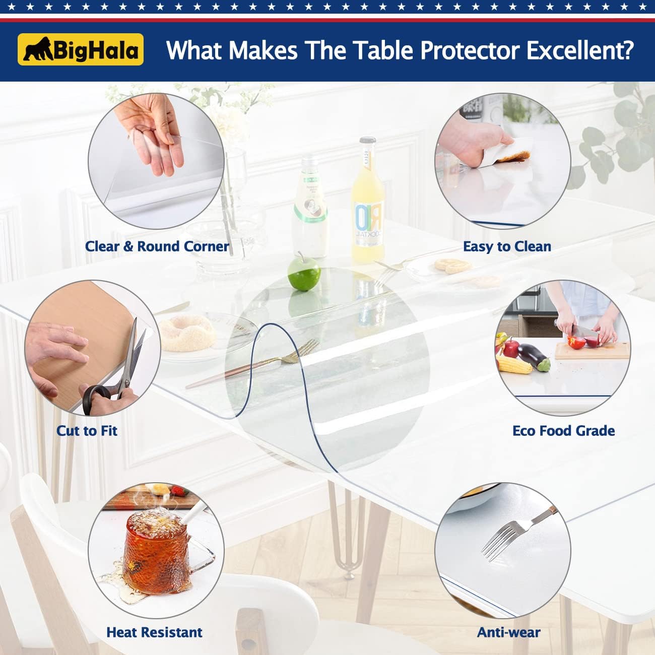 20 36 Inch Office Desk Mat Blotter Clear Computer MousePad Waterproof End Table Tablecloth Protector Top Pad Cover