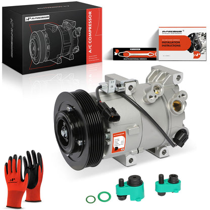 A-Premium Air Conditioner AC Compressor with Clutch Compatible with Kia Soul 2014-2019, Forte5 2014-2016, Forte Koup 2014-2017 & Hyundai Elantra 2017, only fit 1.6L engine