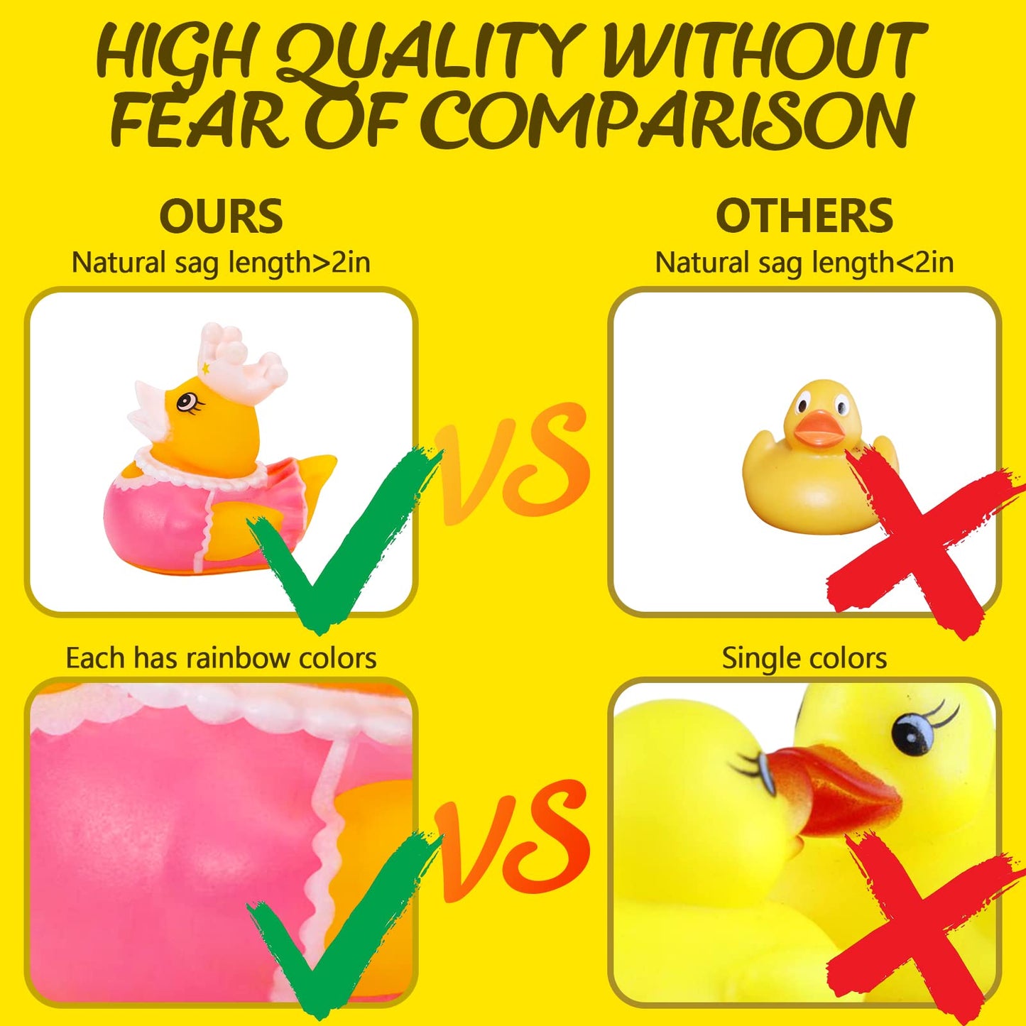 50 Pack Rubber Ducks for Kids Bath Toys and Jeep Ducks for Ducking, Rubber Ducks in Bulk for Kids, Baby Showers Accessories, Birthday Gifts and Summer Pool Party