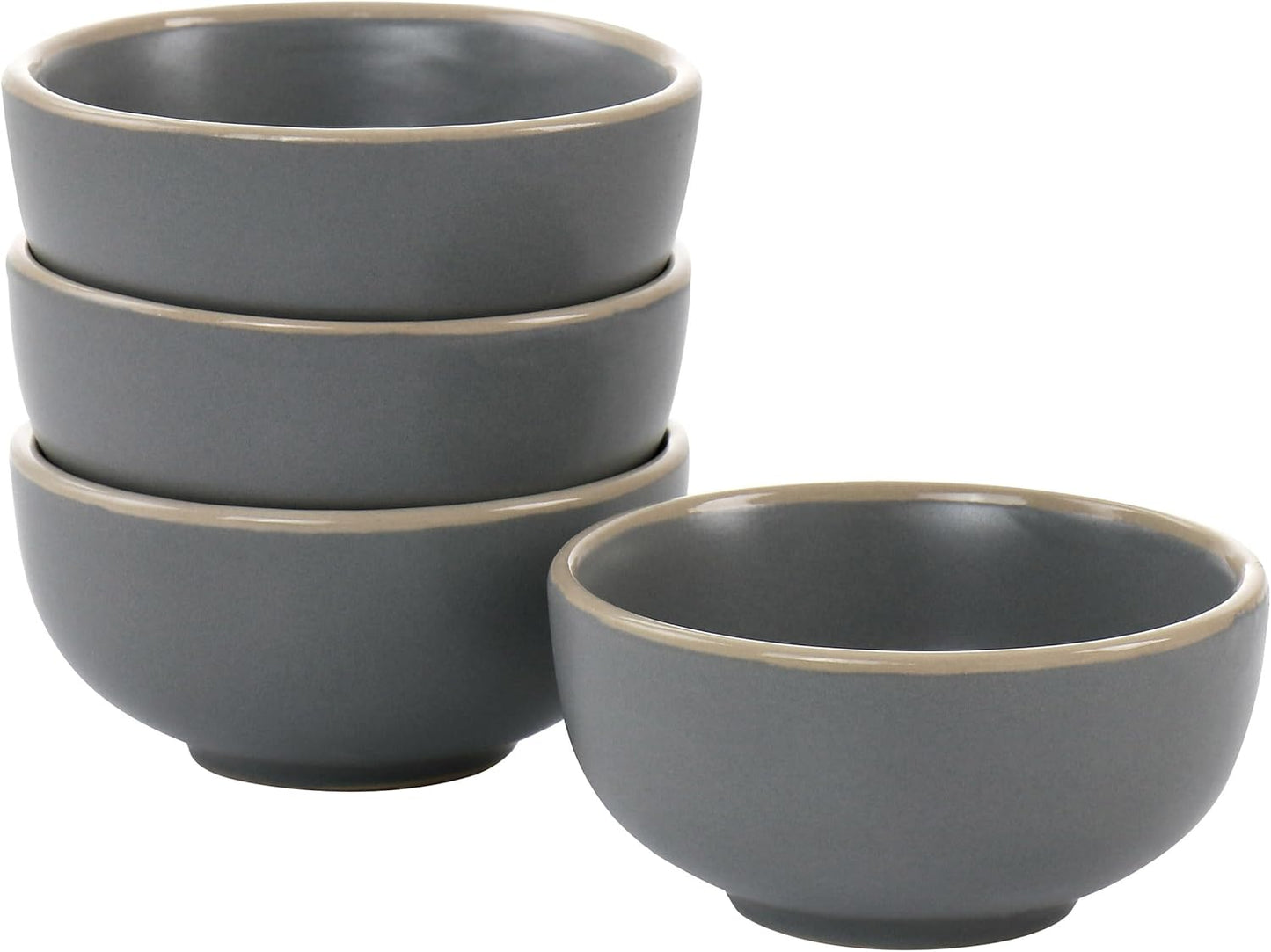 Gibson Home Rockaway 4 Piece 3.5in Fruit Bowl Set, Perfect for Serving Fruits and Snacks