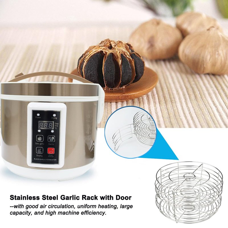 INTBUYING 110V 5L Garlic Fermenter - Automatic Black Garlic Maker - Intelligent Control