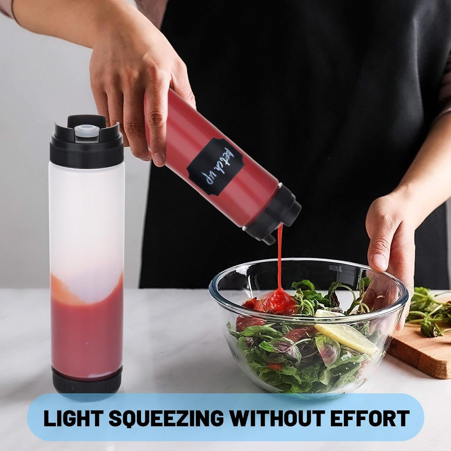 12 16 Oz mwellewm Pc Condiment Squeeze Bottles for Sauces Ketchup Bottles Squeeze Plastic Mustard Dispenser Refillable