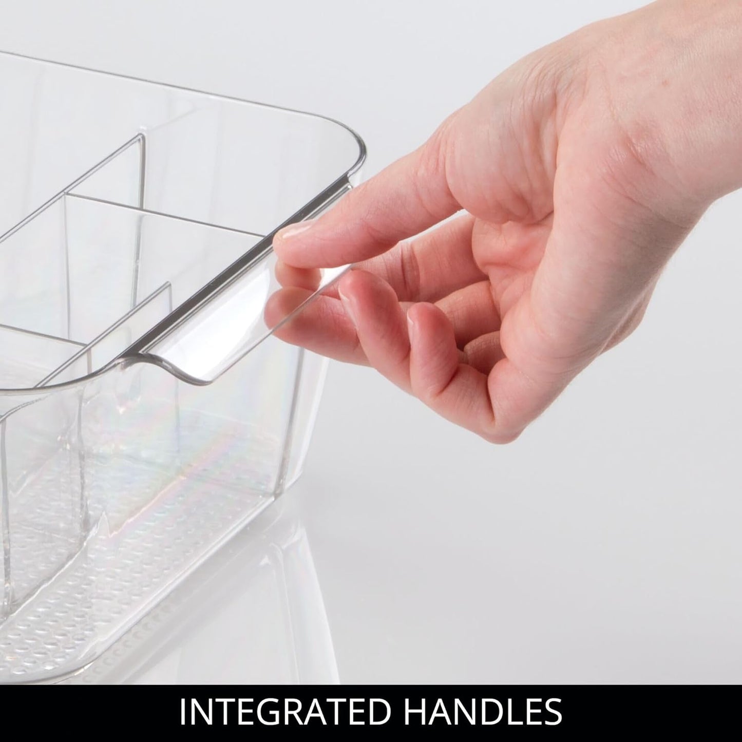 iDesign Makeup Organizer for Countertop, Clear Storage for Cosmetics and Toiletries, Made in USA