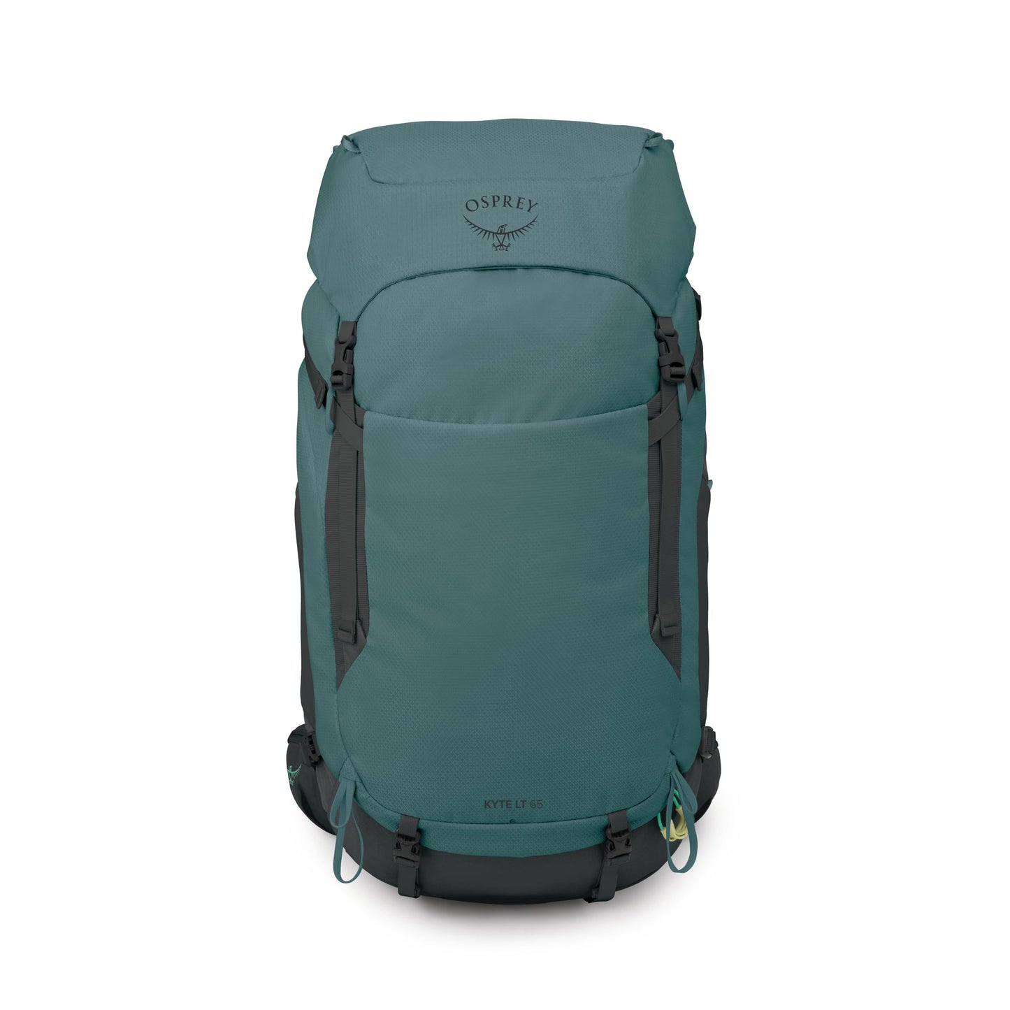 Osprey Kyte LT 65L Women's Backpacking Backpack - Lightweight Hiking & Camping Bag with Waterproof Raincover, Cascade Blue