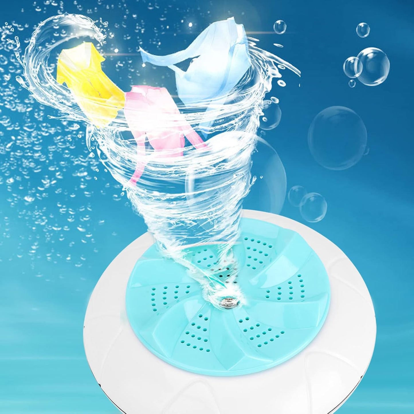 AYNEFY Ultrasonic Washing Machine, USB Powered Portable Turbine Washer for Traveling Camping Home College Dormitory
