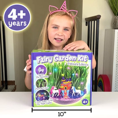 Bloonsy Unicorn Fairy Garden Kit | Light Up Terrarium Kit | STEM Toys | Arts and Crafts for Girls Age 4-12 | Science Presents