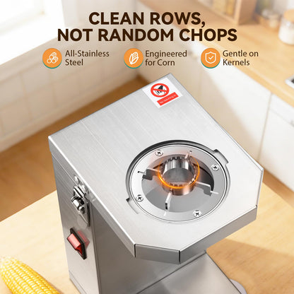 Newhai Electric Corn Sheller Commercial Corn Thresher Machine Stainless Steel Corn Peeler Corn Cob Stripper Tool for Home & Commercial Farm Use