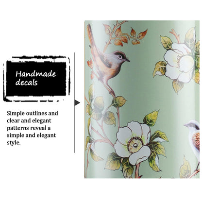 CHENWMZ Multifunctional Handmade Painted Porcelain Umbrella Stand – Stylish Ceramic Floor Vase & Storage Holder for Entryway, Entryway Decor, Handcrafted Umbrella Holder