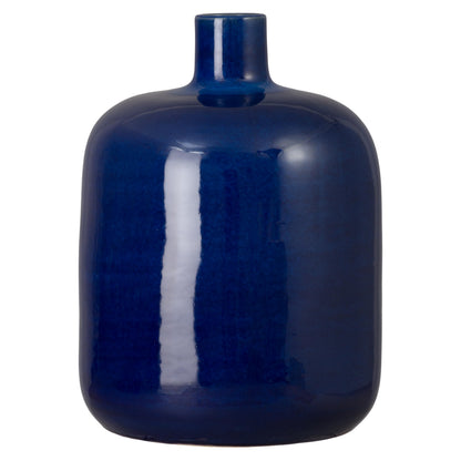 Emissary - Round Jug Vase, Blue 13x18 H