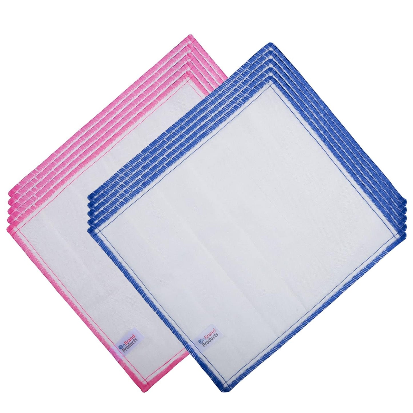 OnBrand Naturally Wood Fiber Cleaning Cloth, Microfiber Cleaning Cloths, 10 Pcs (12" x 10.7" Each), 8 Layers High-Density Super Absorbing Dish Cloths, Reusable General Kitchen Towel