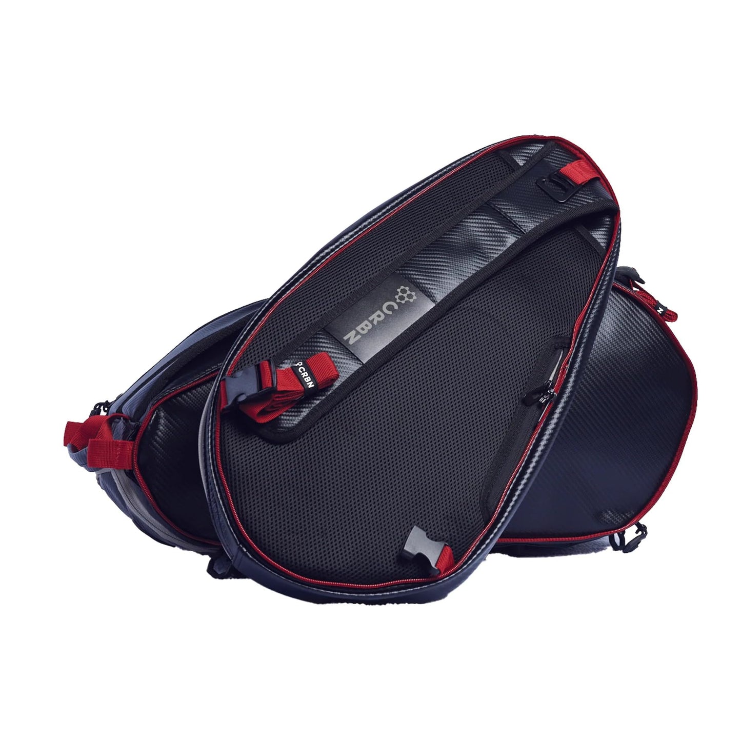 CRBN Pickleball – X Series Power Paddle (2X, 14mm) + Pro Team Tour Paddle Bag with Zip-Off Sling – Carbon Fiber Paddle & Multi-Pocket Gear Bag - Virtual Bundle