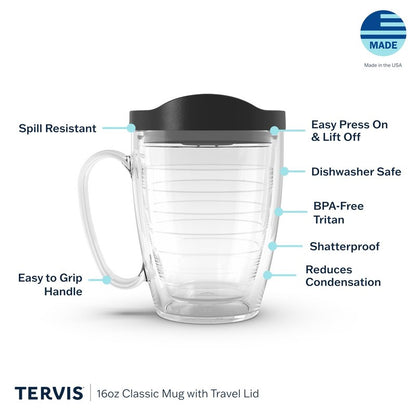 Tervis Made in USA Double Walled NHL Colorado Avalanche Insulated Tumbler Cup Keeps Drinks Cold & Hot, 16oz Mug, Primary Logo