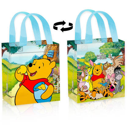 Winnie the Pooh Party Favor Bags for Kids Birthday 12 Pack Bundle