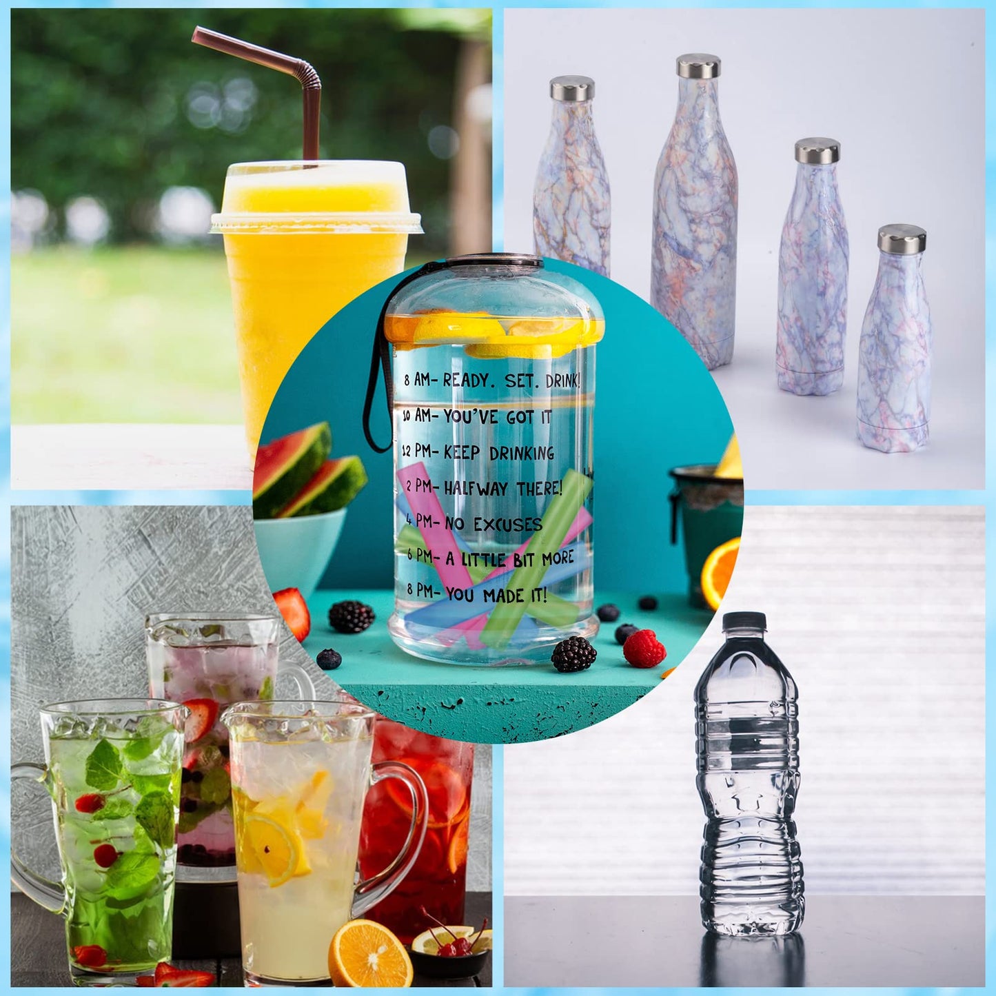 12 Pack Reusable Ice Cubes for Drinks, Quick Freeze Reusable Water Bottle Ice Stick BPA Free, Washable Plastic Ice Cubes for Whiskey, Wine, Coffee (Multicolor)