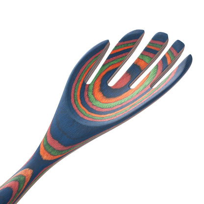 7 Pcs Wood Cooking Utensils Set, Wooden Kitchen Utensil Set for Cooking, Wooden Cooking Spoons & Spatulas, Safe for Non-Stick Cookware, Blue
