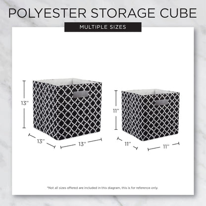 13x13x13, DII Collapsible Polyester Storage Cube, Solid, Lightweight and Durable, Large Square, Cinnamon