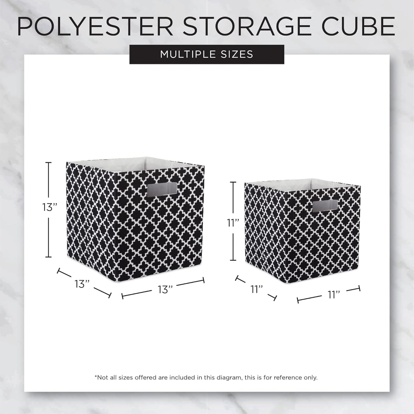DII Small Herringbone Storage Bin Set of 2, Mauve, Non Woven Polyester