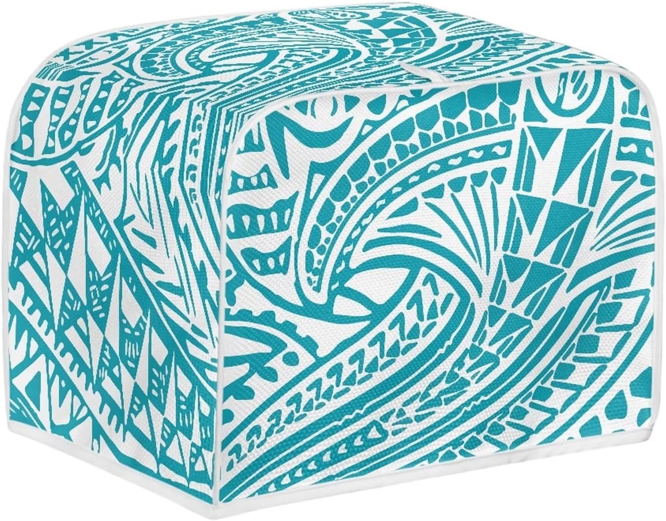 Durable Polynesia Pattern Toaster Cover, Washable Dustproof Kitchen Appliance Cover with Top Hook