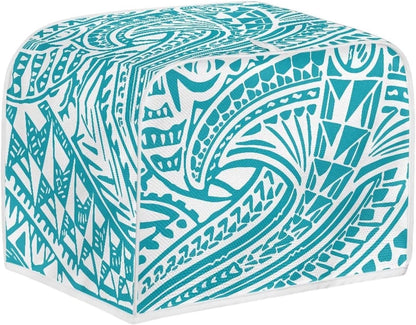 Durable Polynesia Pattern Toaster Cover, Washable Dustproof Kitchen Appliance Cover with Top Hook