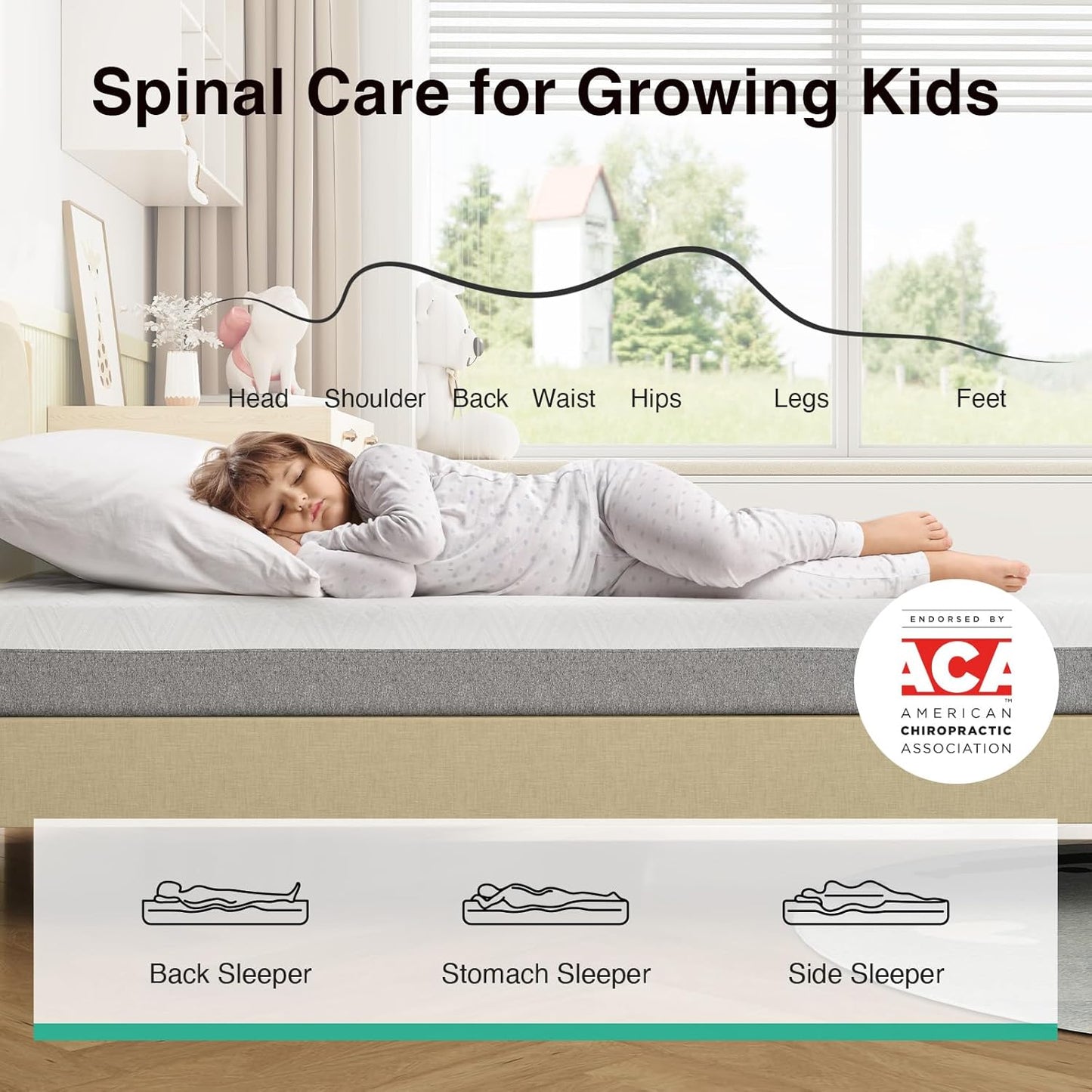 Novilla Twin XL Mattress - 6-Inch Gel Memory Foam for Cool Sleep & Pressure Relief | Medium Firm XL Size