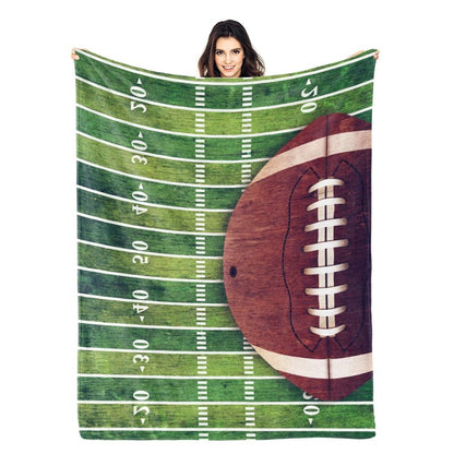 Football Blanket Soft Warm Throw Blanket for Couch Lightweight Cozy Bed Blankets & Throws for Living Room Decor Gifts for Kids 50"x40"