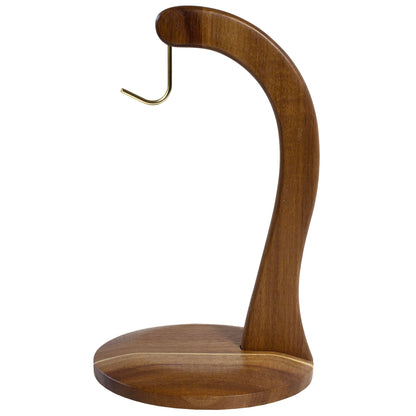 Totally Bamboo Rock & Branch Acacia Wood Banana Holder, Wooden Banana Hanger Stand with Metal Hook