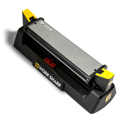 Work Sharp Benchstone Knife Sharpener, 3 sided for faster manual pocket or hunting knife sharpening