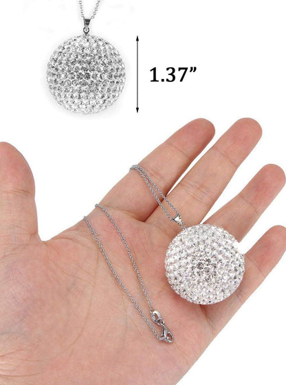 Rear View Mirror Bling Crystal Ball Charms, Purple Car Accessories for Women
