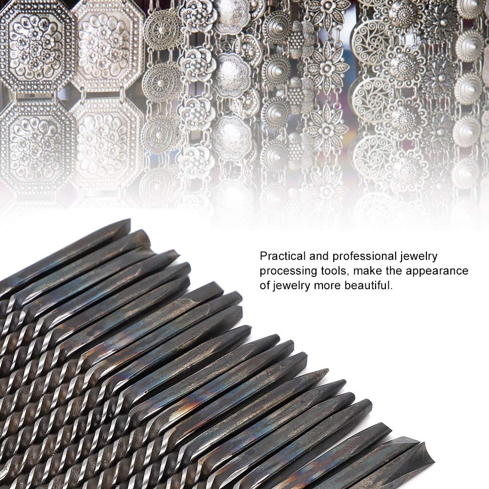Professional Metal Chisel for Jewelry, Jewelry Anvil Chisel Tools for Metal Engraving & Carving, Hammer Jewelry Processing Tools for Jewelry Carving Jewelry Processing Jewelry Making Engrave Tool Kit