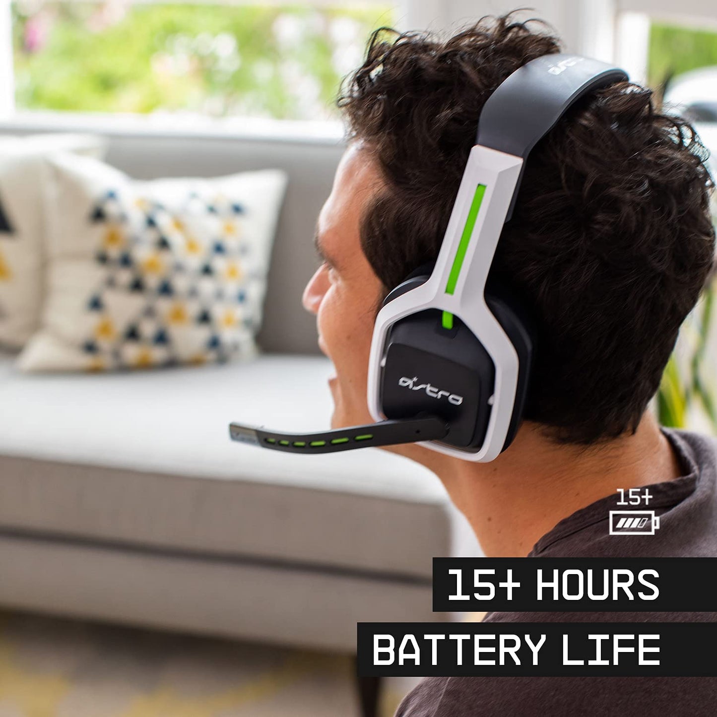 ASTRO Gaming A20 Wireless Headset Gen 2 for Xbox Series X | S, Xbox One, PC & Mac - White/Green