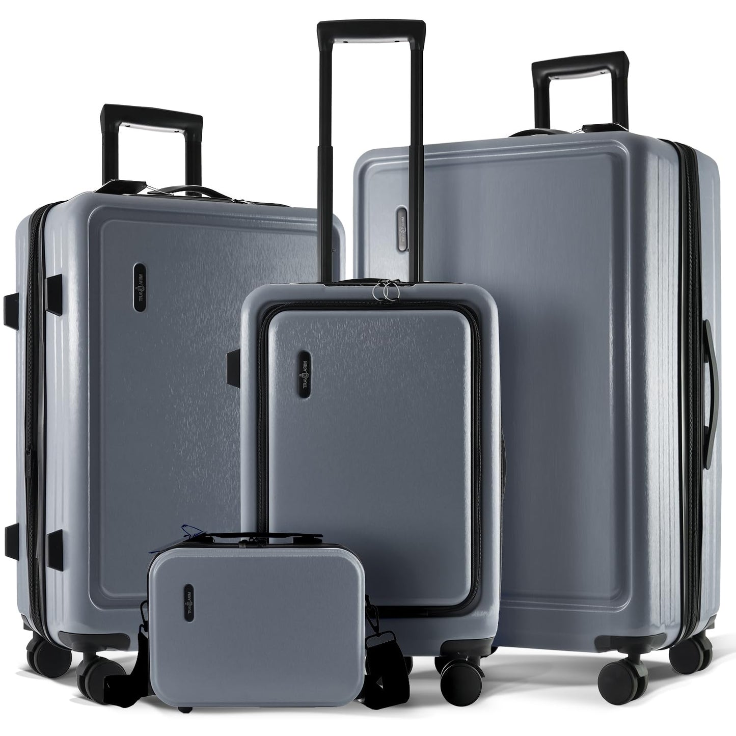TRAVELARIM Hard Shell Luggage Sets with Spinner Wheels 4 Piece, Expandable Large Suitcases with TSA Lock, Travel Large Suitcase Set, Teal Luggage Set