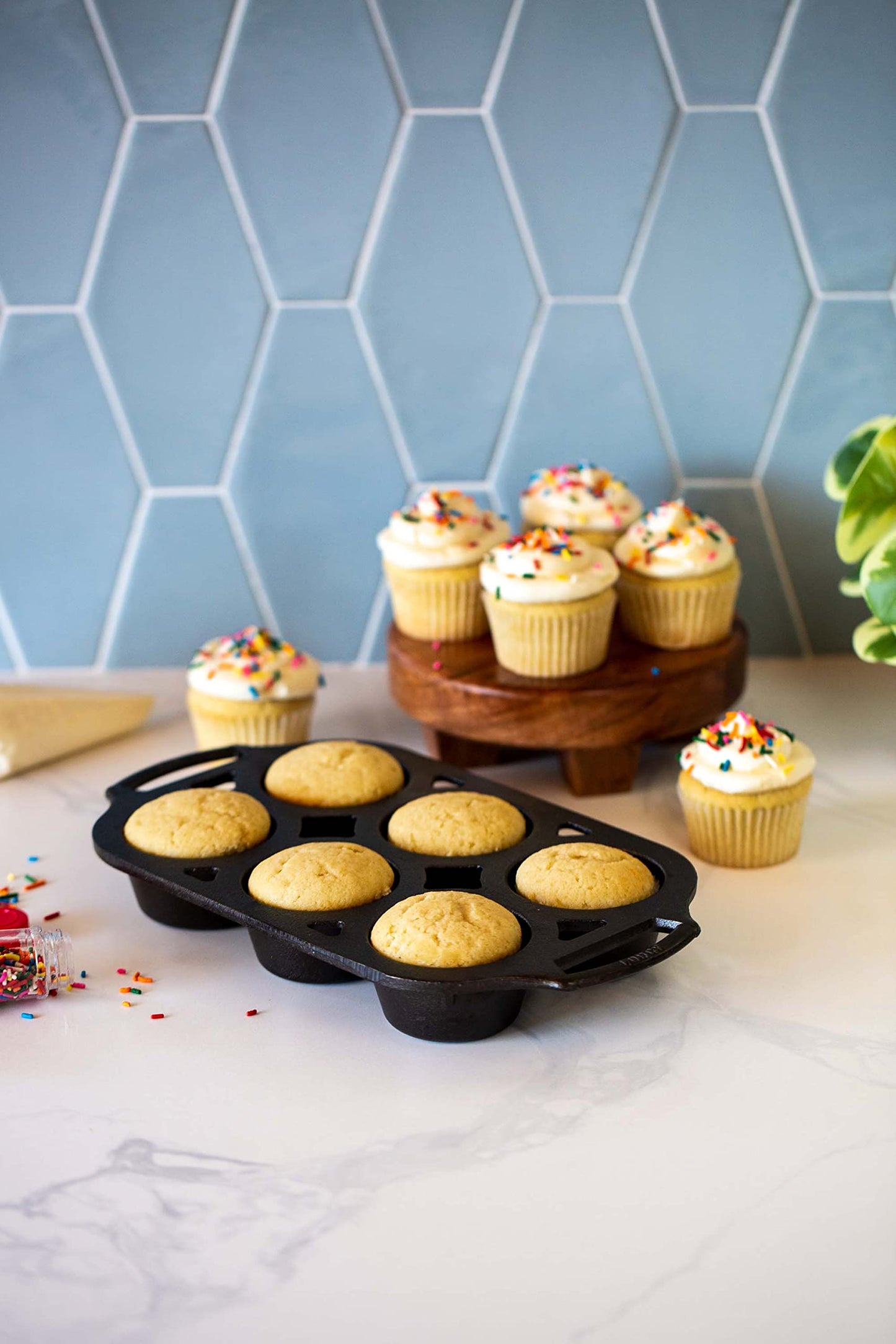 Lodge Cast Iron Muffin Pan, Set of 2