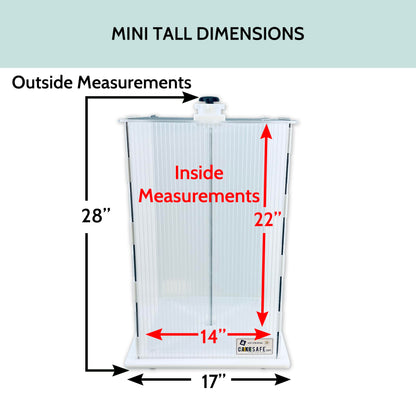 CAKESAFE Reusable Mini/Tall Cake Transporter, Clear Plastic Cake Carrier (14" W x 22" H)