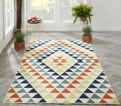 Momeni Rugs Baja Collection, Contemporary Indoor & Outdoor Area Rug, Easy to Clean, UV Protected (1'8" x 3'7",