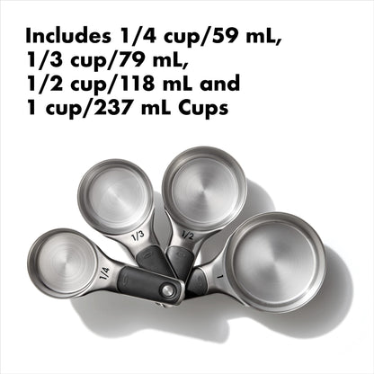 OXO Good Grips 8 Piece Stainless Steel Measuring Cups and Spoons Set